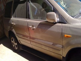 2007 HONDA PILOT, GOLD, EX-L MODEL, AT, AWD.   A26330
